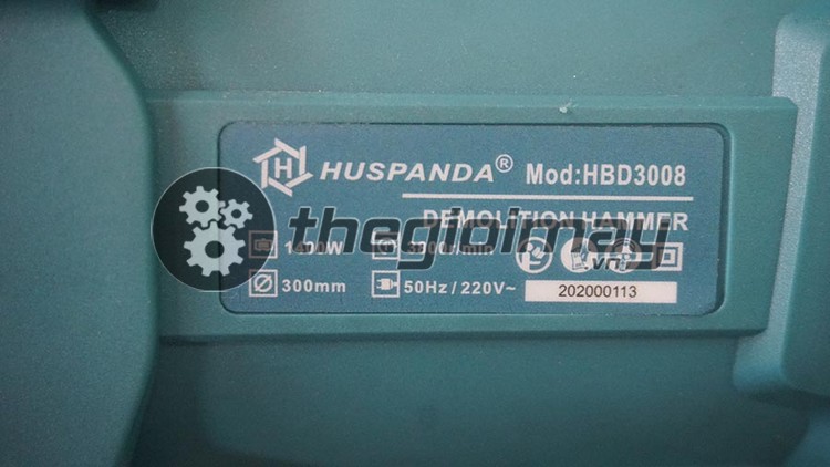 Thông số kỹ thuật của máy khoan đục Huspanda HBD 3008