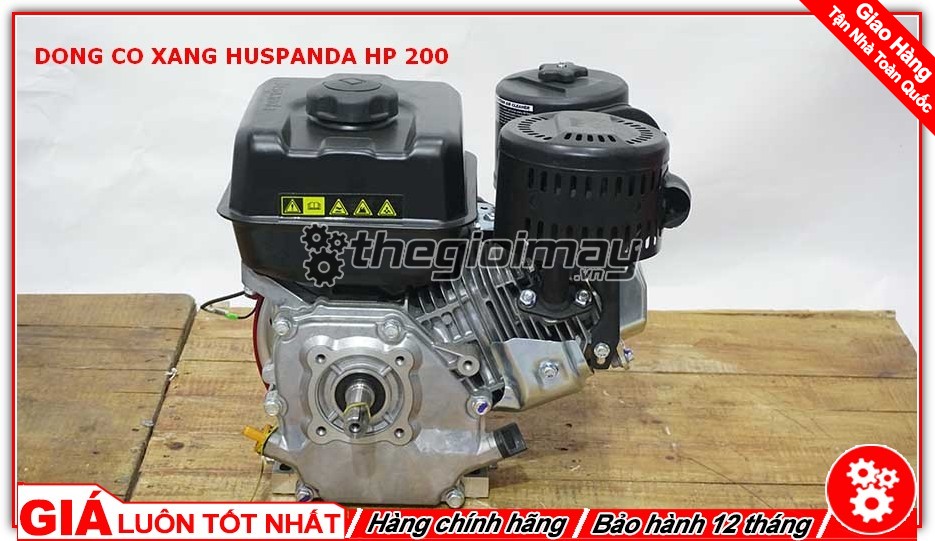 Động cơ xăng Huspanda HP200 là sản phẩm được người tiêu thụ tin dùng trong chạy ghe xuồng, động cơ cho máy tuốt lúa, máy khoan cắt bê tông,