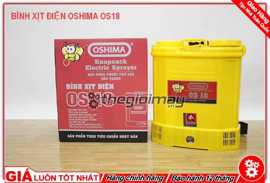 Bình xịt điện Oshima OS 18