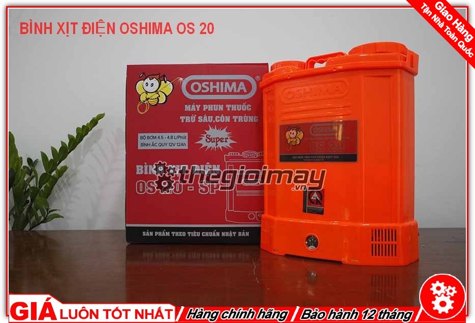 Bình xịt điện Oshima OS 20 cam