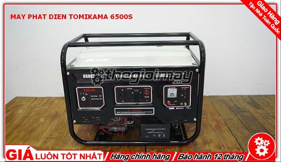 Máy phát điện Tomikama 6500S đề nổ thích hợp sử dụng trong các hộ gia đình và các xí nghiệp vừa và nhỏ