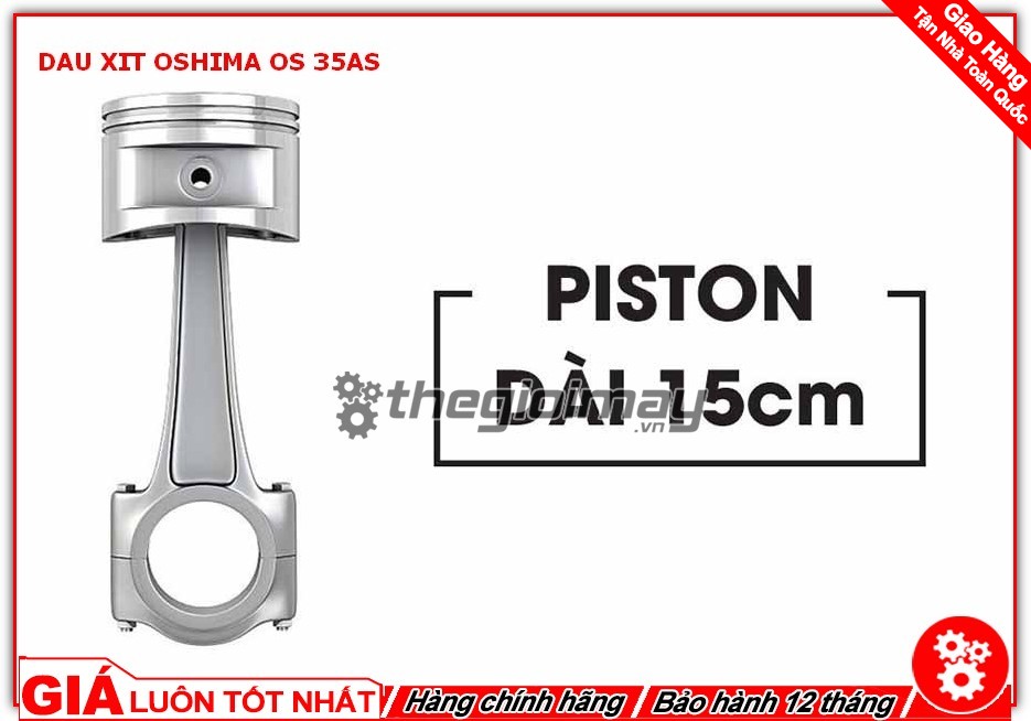 Piston đầu xịt Oshima OS 35AS dài