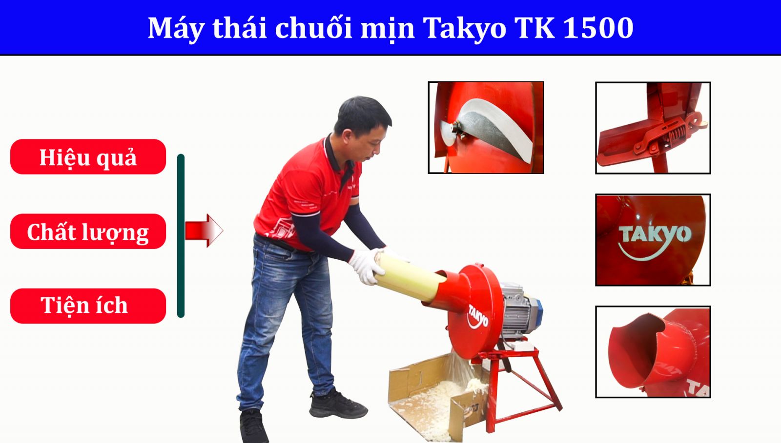 Máy thái chuối mịn Takyo TK1500