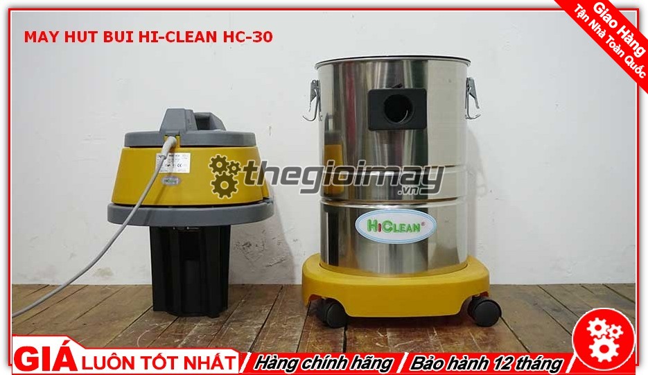 Mắp máy và thùng máy hút bụi Hi-Clean HC-30