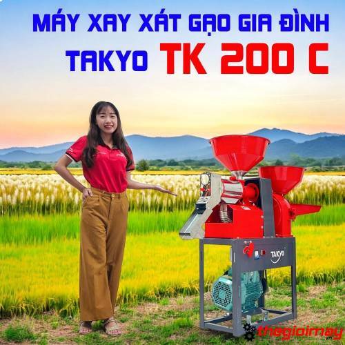 Máy xát gạo đa năng gia đình TAKYO TK 200 C