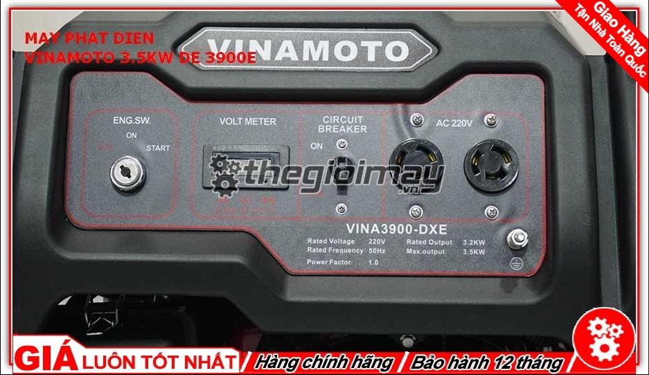 Bảng điều khiển của máy phát điện Vinamoto 3900E 3.5KW