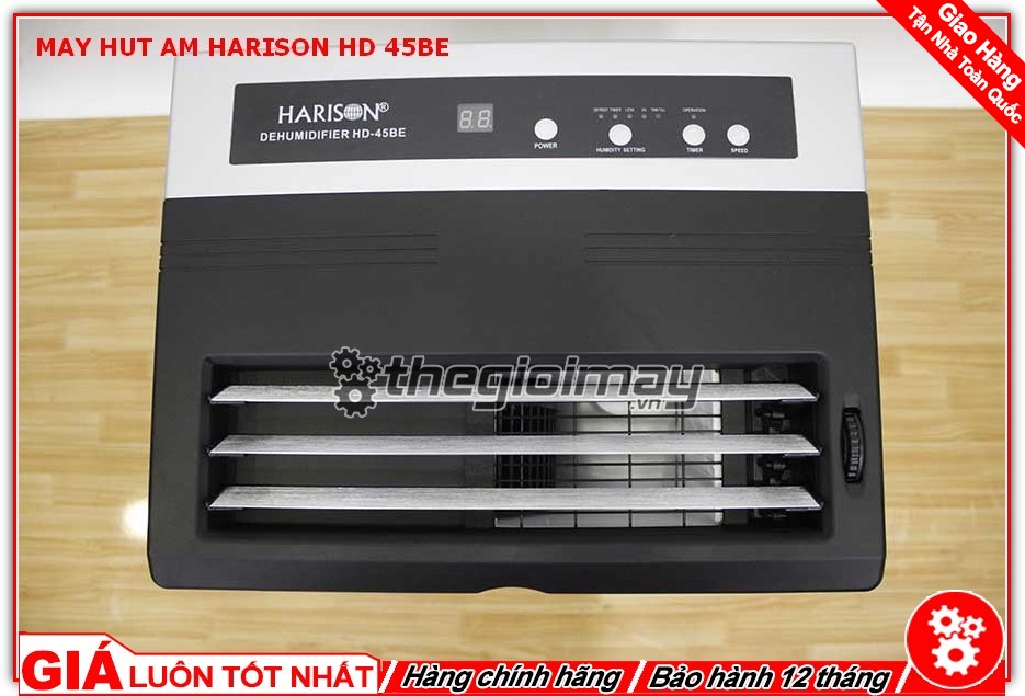 Điều chỉnh cửa hút máy hút ẩm công nghiệp Harison HD-45BE
