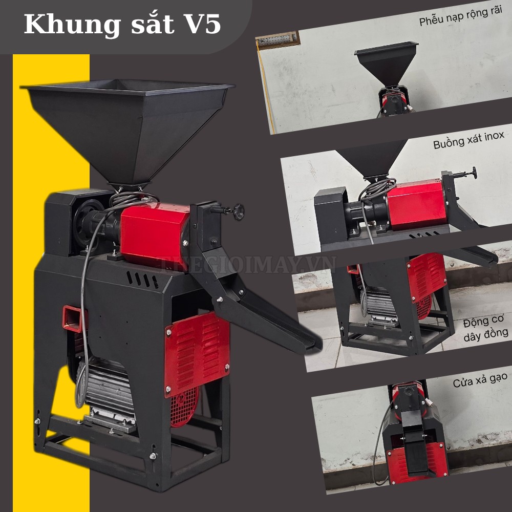 Cấu tạo của máy xát gạo liên hoàn Takyo TK 400
