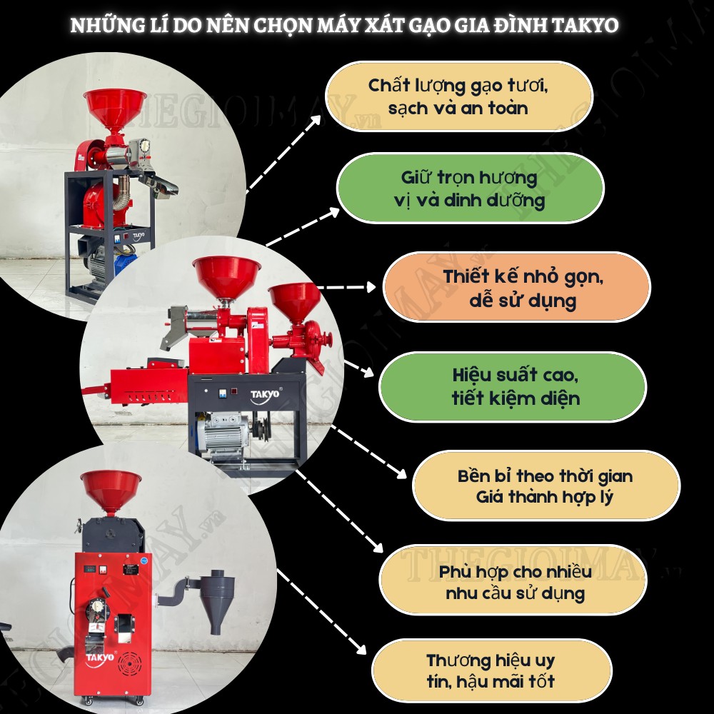 Những lí do nên chọn máy xay xát gạo gia đình chất lượng cao