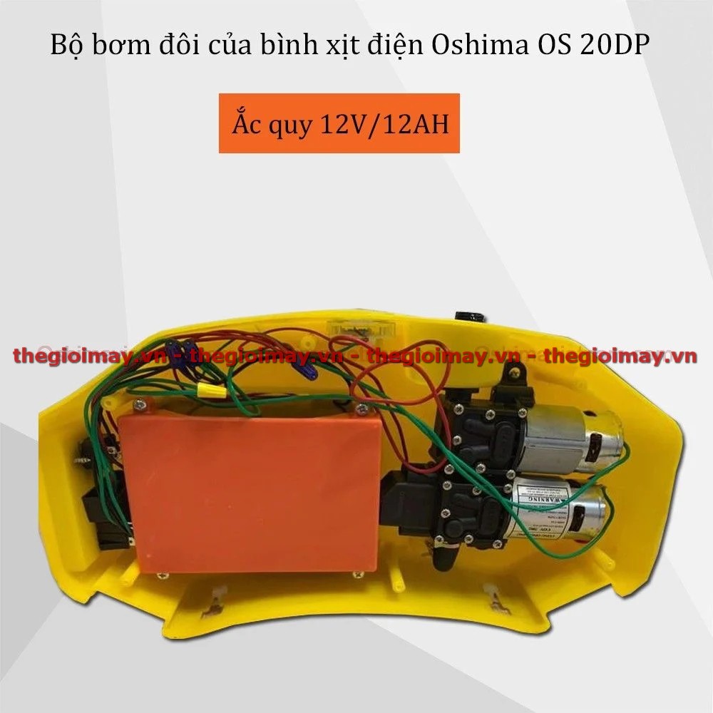 Bộ bơm đôi bình xịt điện Oshima OS 20 DP