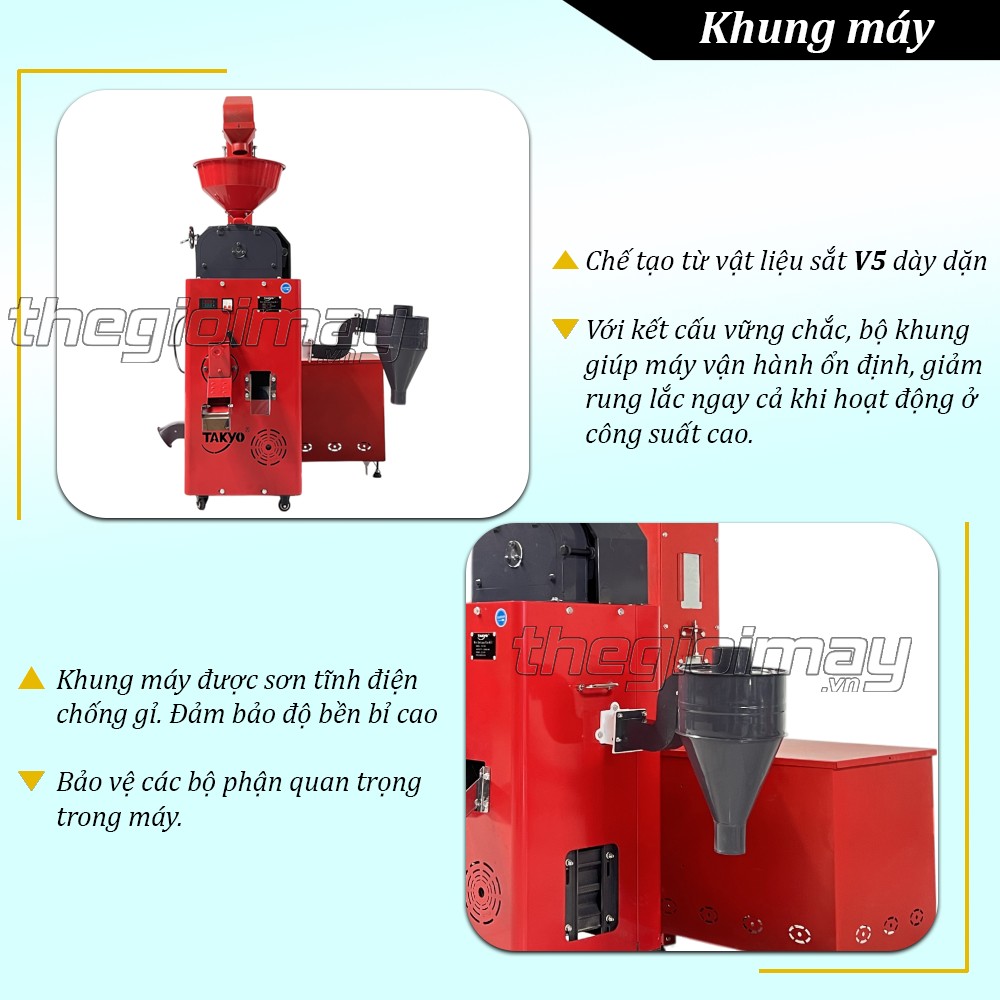 Bộ khung của máy xát gạo Takyo TK 250 T