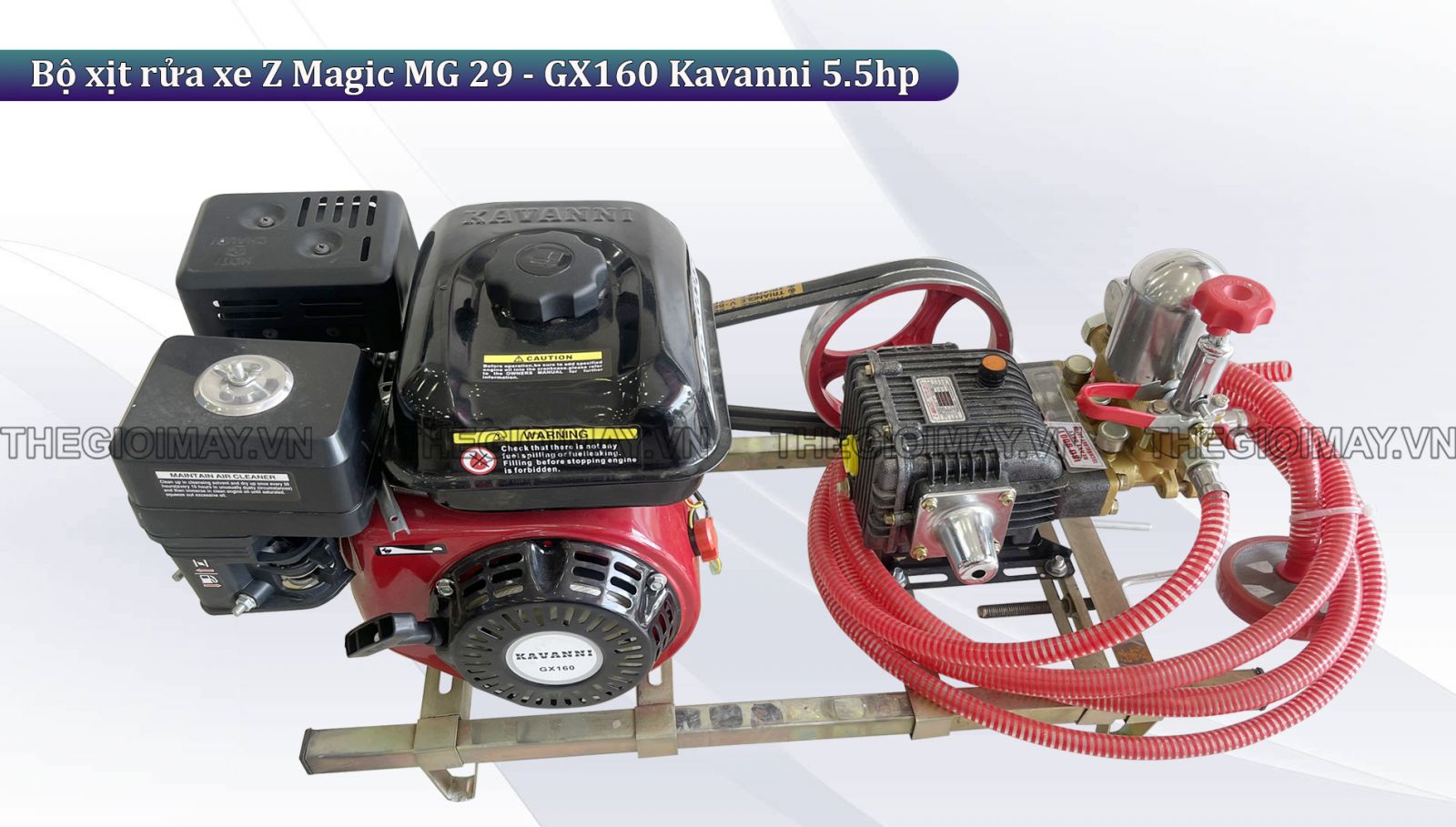 Bộ xịt rửa xe Z Magic MG 29 - GX160 Kavanni 5.5hp