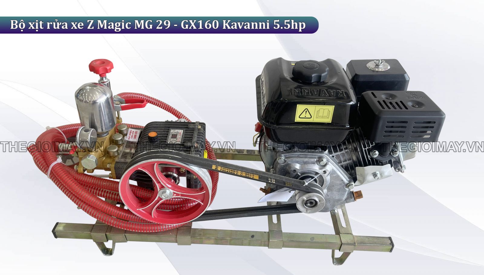 Ứng dụng của bộ xịt rửa xe dây đai Z Magic MG 29 - GX160 Kavanni 5.5hp trong cuộc sống hằng ngày