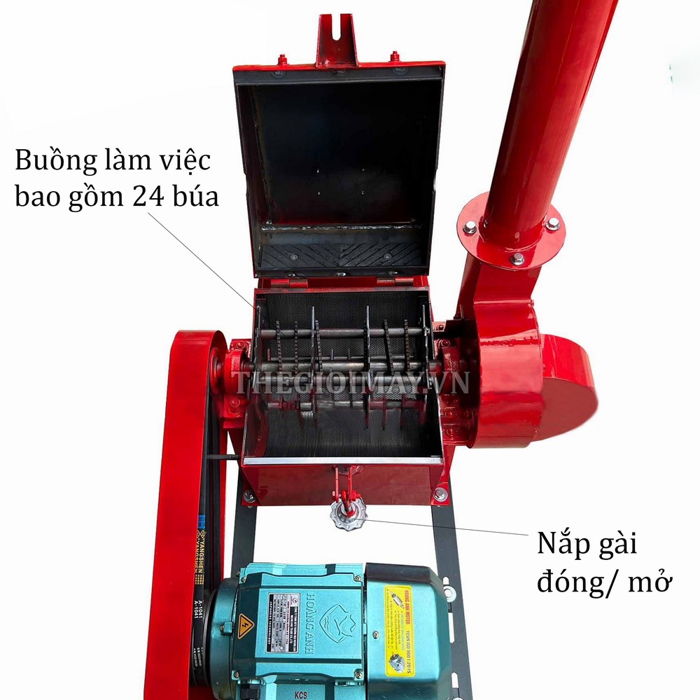 Buồng làm việc của máy nghiền thức ăn chăn nuôi UN NB 24BX 