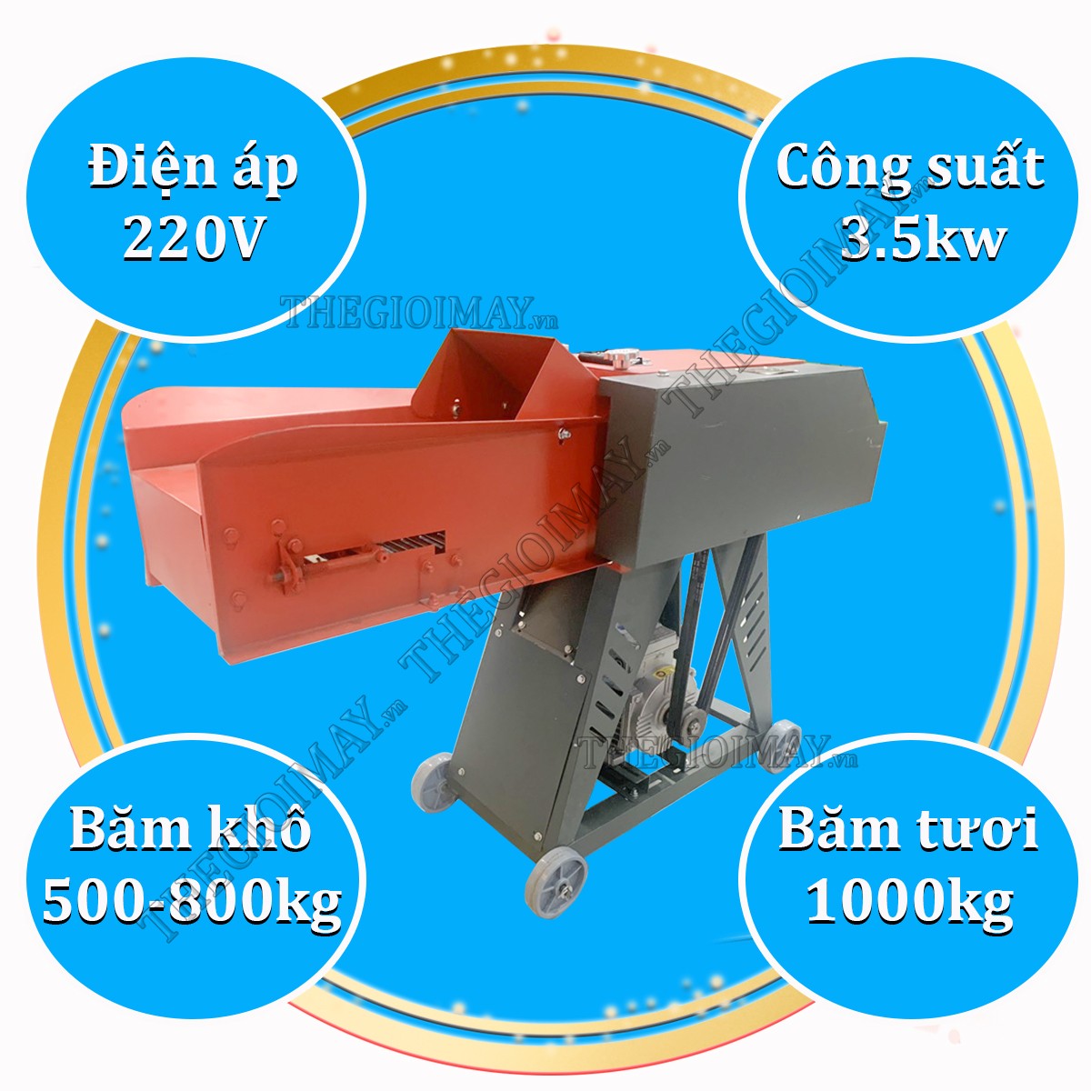 Thông số kỹ thuật máy băm rơm băng tải BT3500