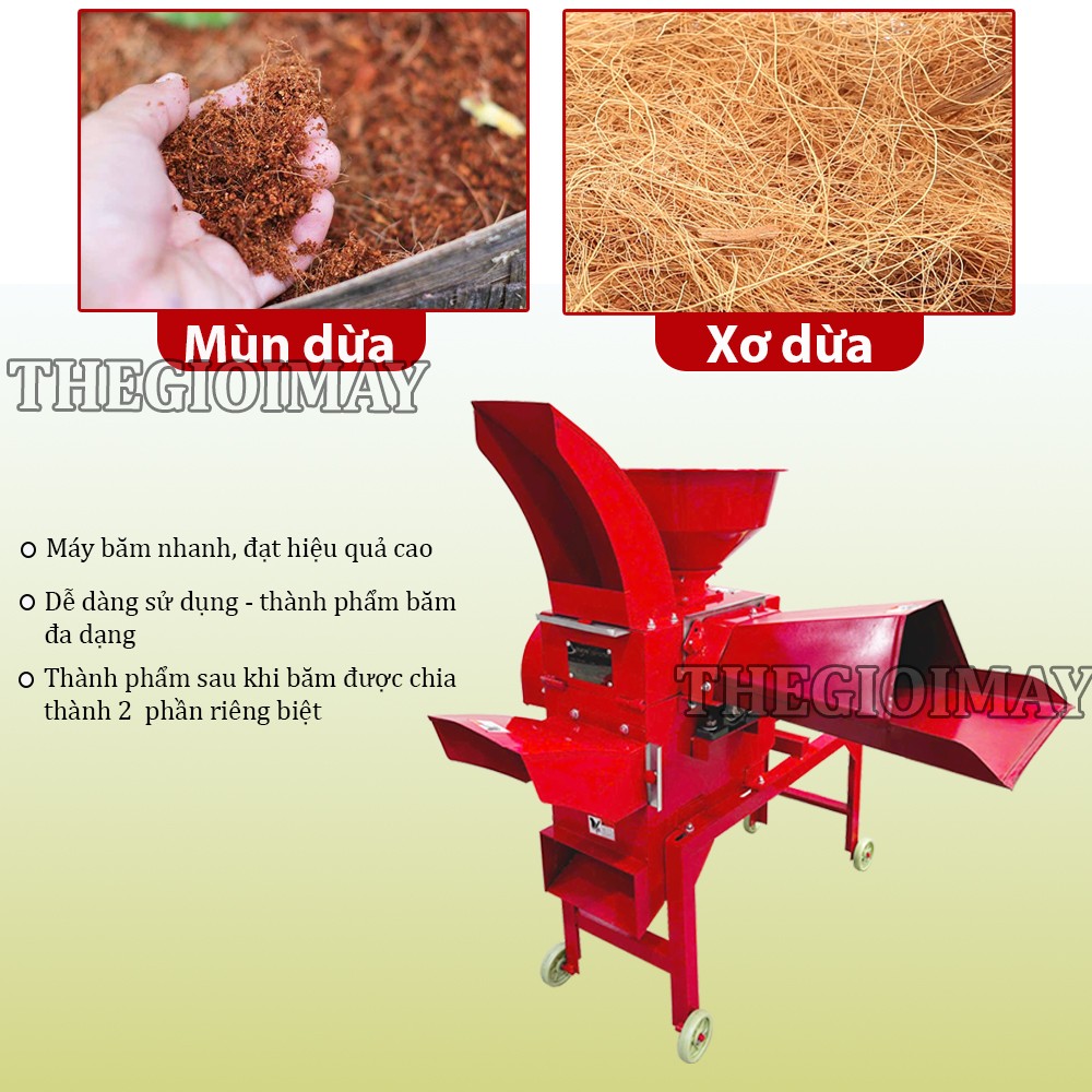 Máy băm xơ dừa TAKYO TK 300