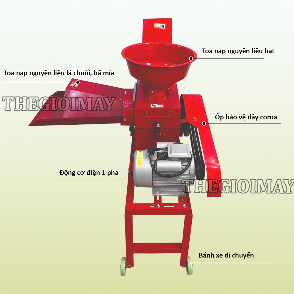 Cấu tạo máy băm xơ dừa Takyo TK 300
