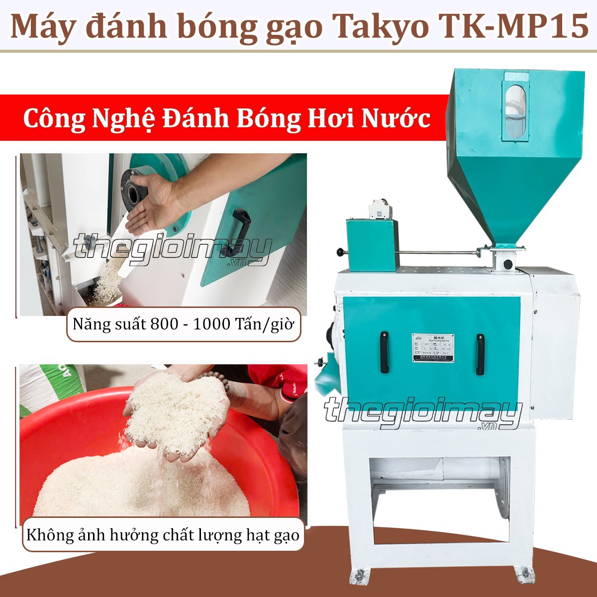 Máy Đánh Bóng Gạo TAKYO TK-MP15