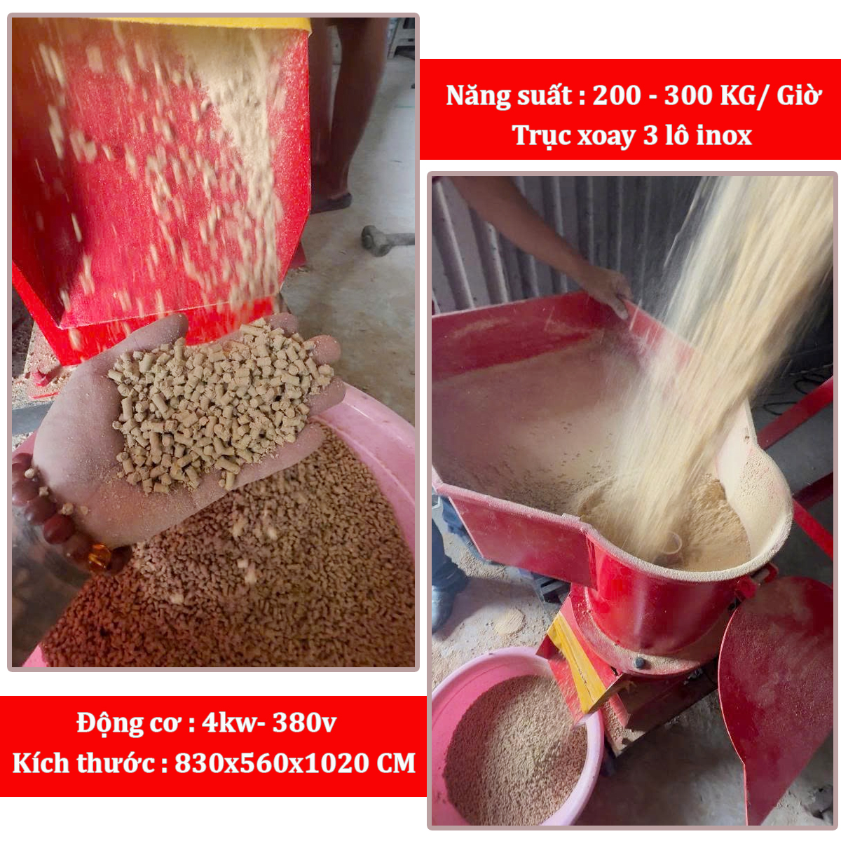 Thông Số Kỹ Thuật Máy Ép Cám Viên Takyo TK 270