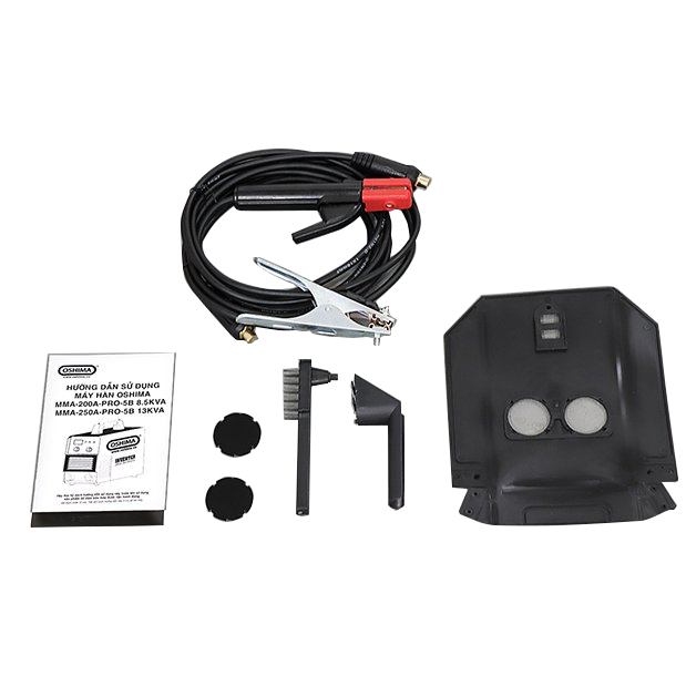 Phụ kiện kèm theo máy hàn Oshima MMA-200A-PRO-5B 8.5KVA Đỏ