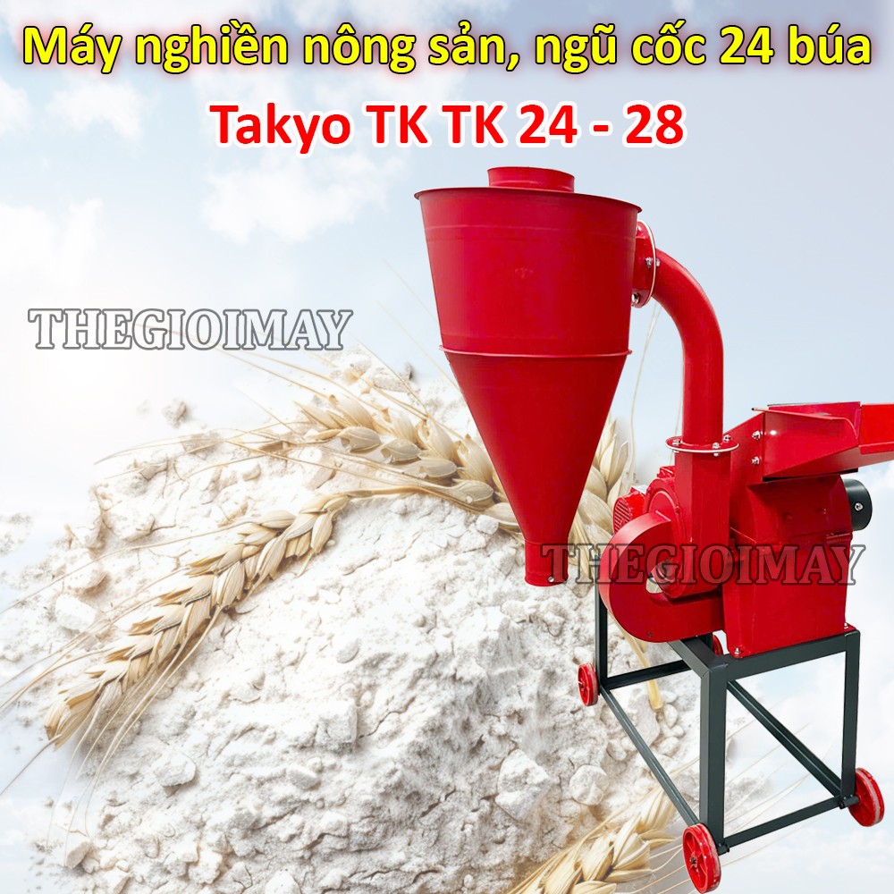 Máy nghiền nông sản, ngũ cốc 24 búa Takyo TK 24-28