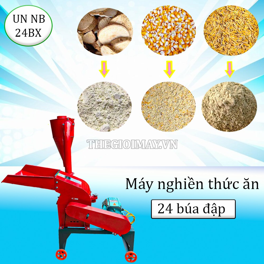 Máy nghiền thức ăn chăn nuôi UN NB 24BX chính hãng