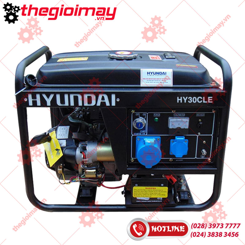 lưu ý trong quá trình sử dụng máy phát điện hyundai hy30cle