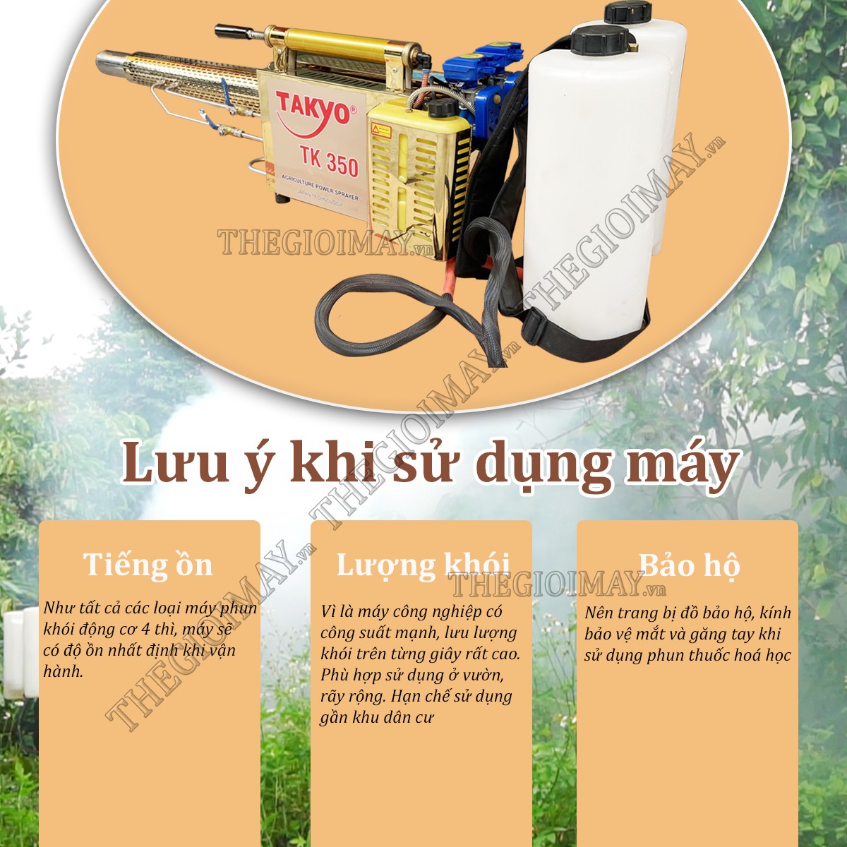 Lưu ý trước khi vận hành máy phun khói Takyo TK 350