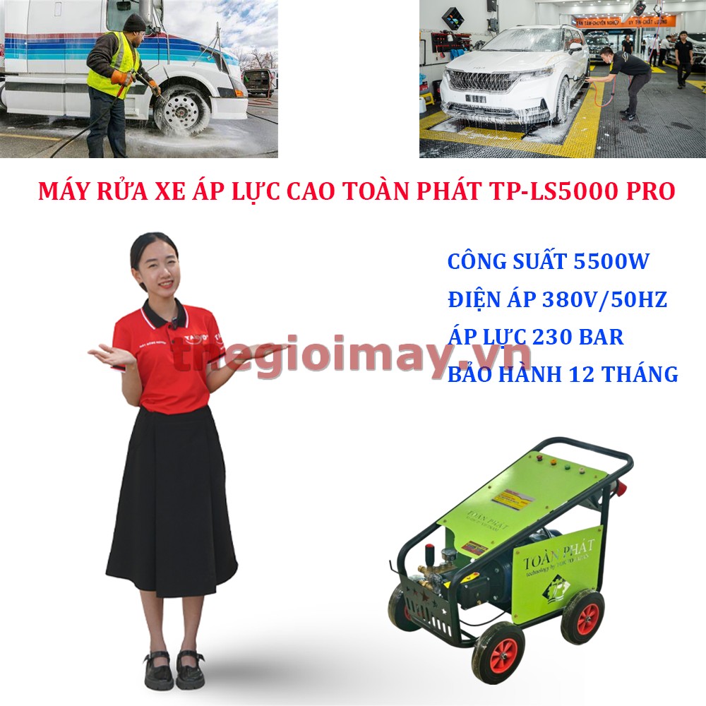 Máy rửa xe cao áp Toàn Phát TP-LS5500 PRO