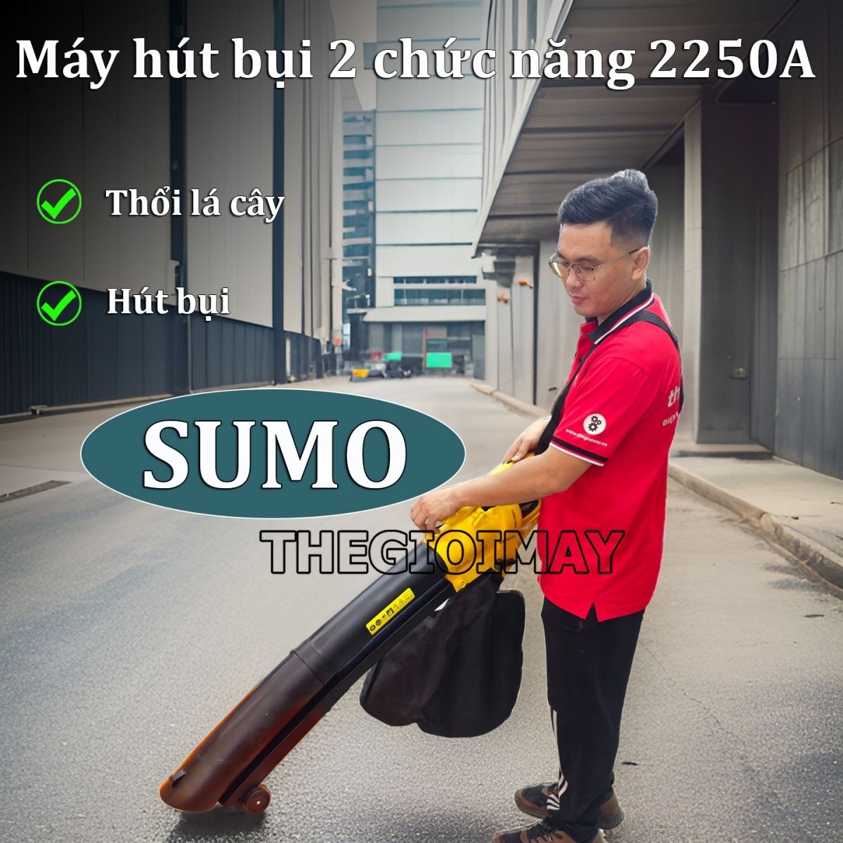 Máy thổi lá hút bụi cầm tay Sumo 2250A