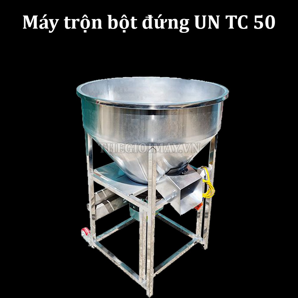 Cấu tạo của máy trộn nguyên liệu trục đứng 2 bao UN TC 50 