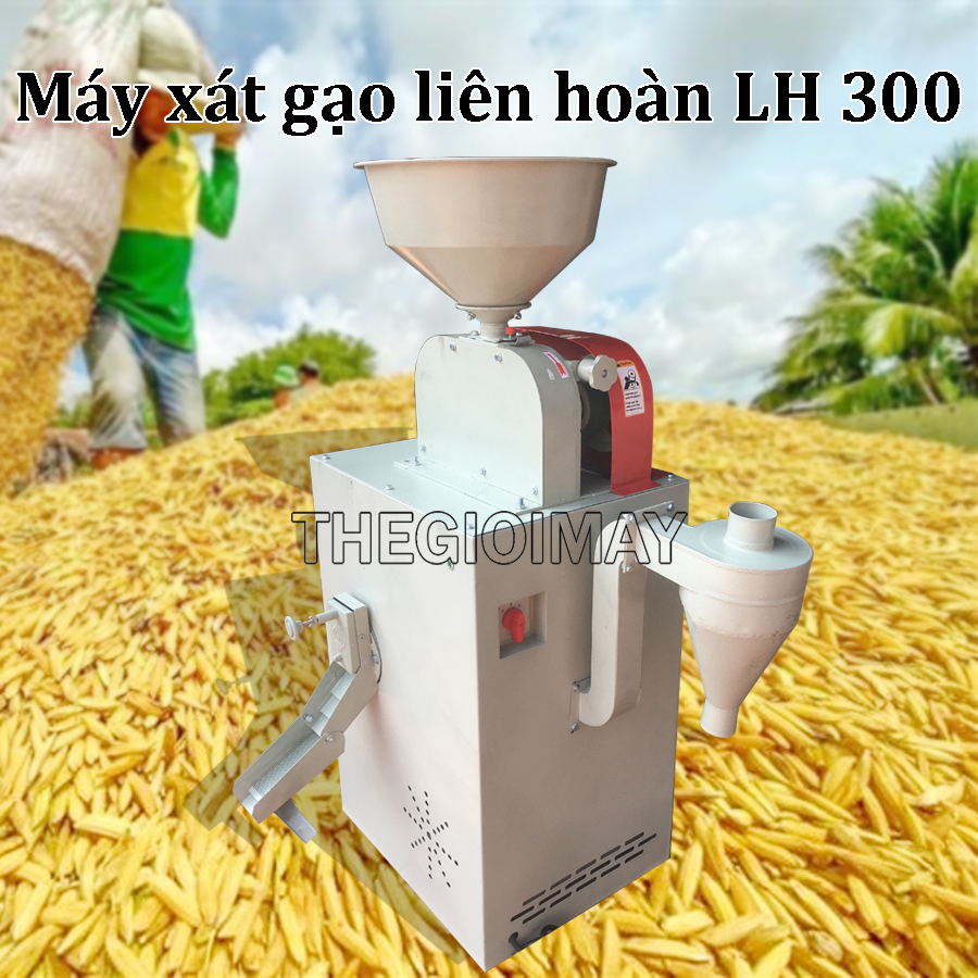 Máy xay xát lúa gạo liên hoàn LH300