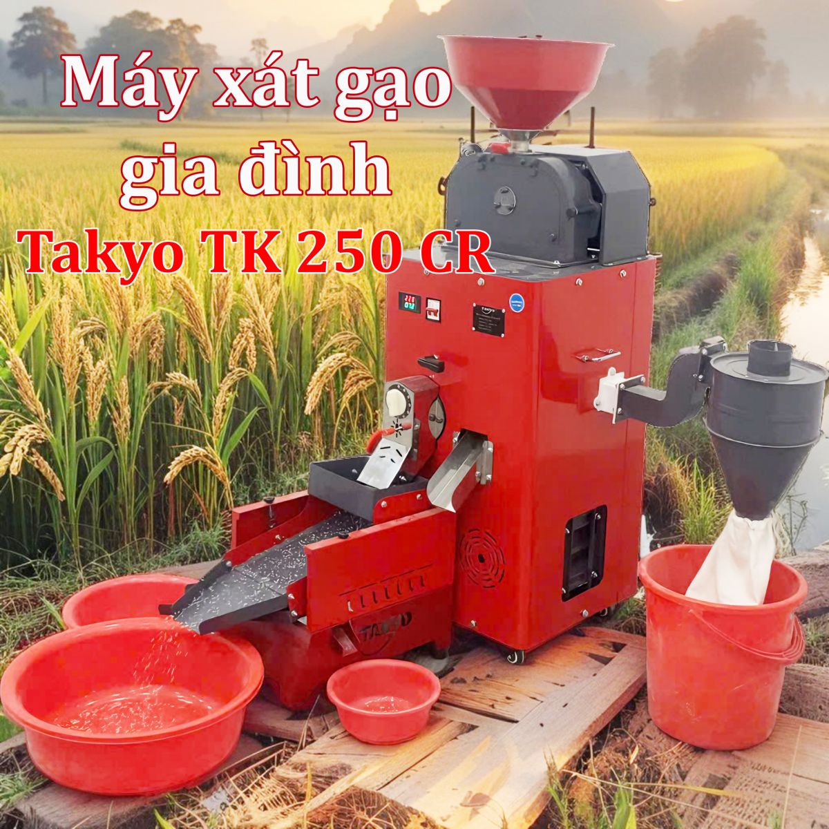 Máy xát gạo Takyo TK 250 CR