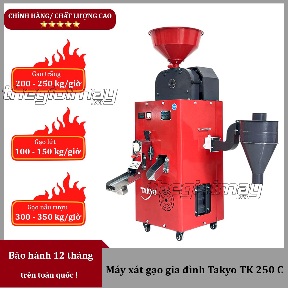 Máy xát gạo gia đình Takyo TK 250 C