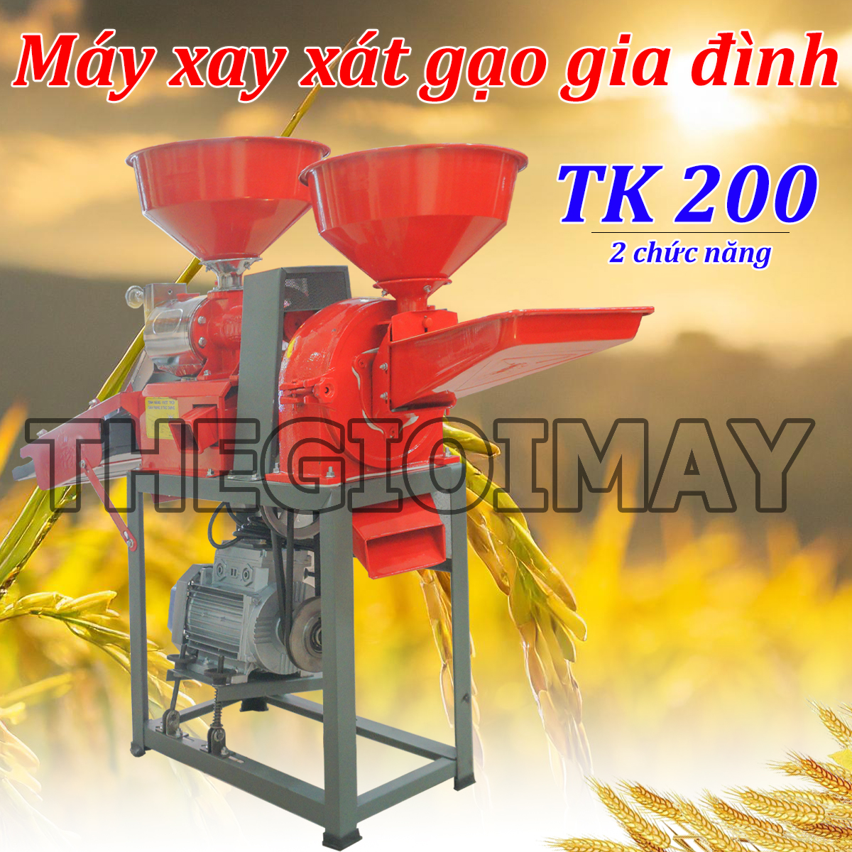 Máy xát gạo gia đình Takyo TK 200