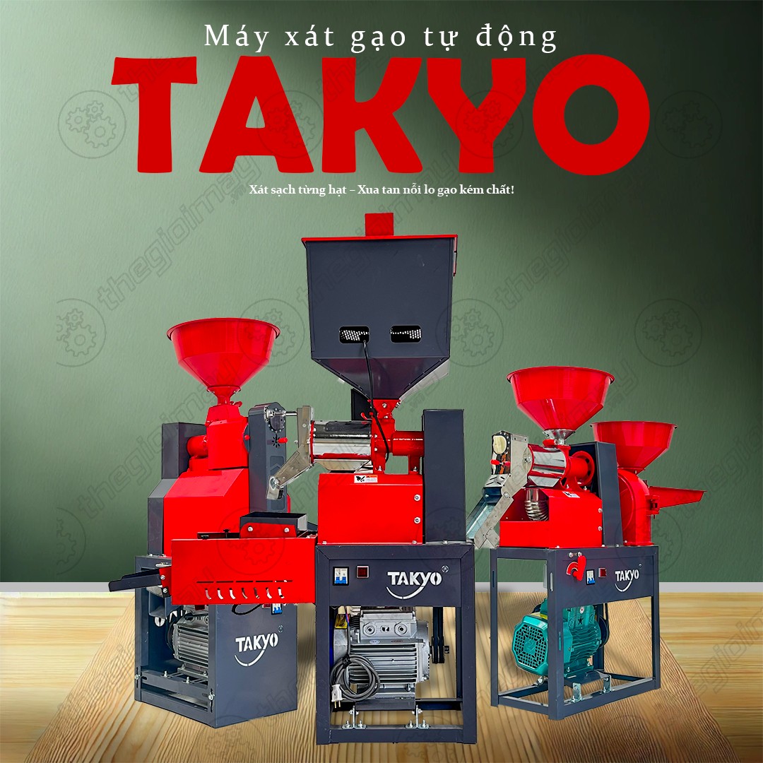Các dòng máy xát gạo tự động TAKYO