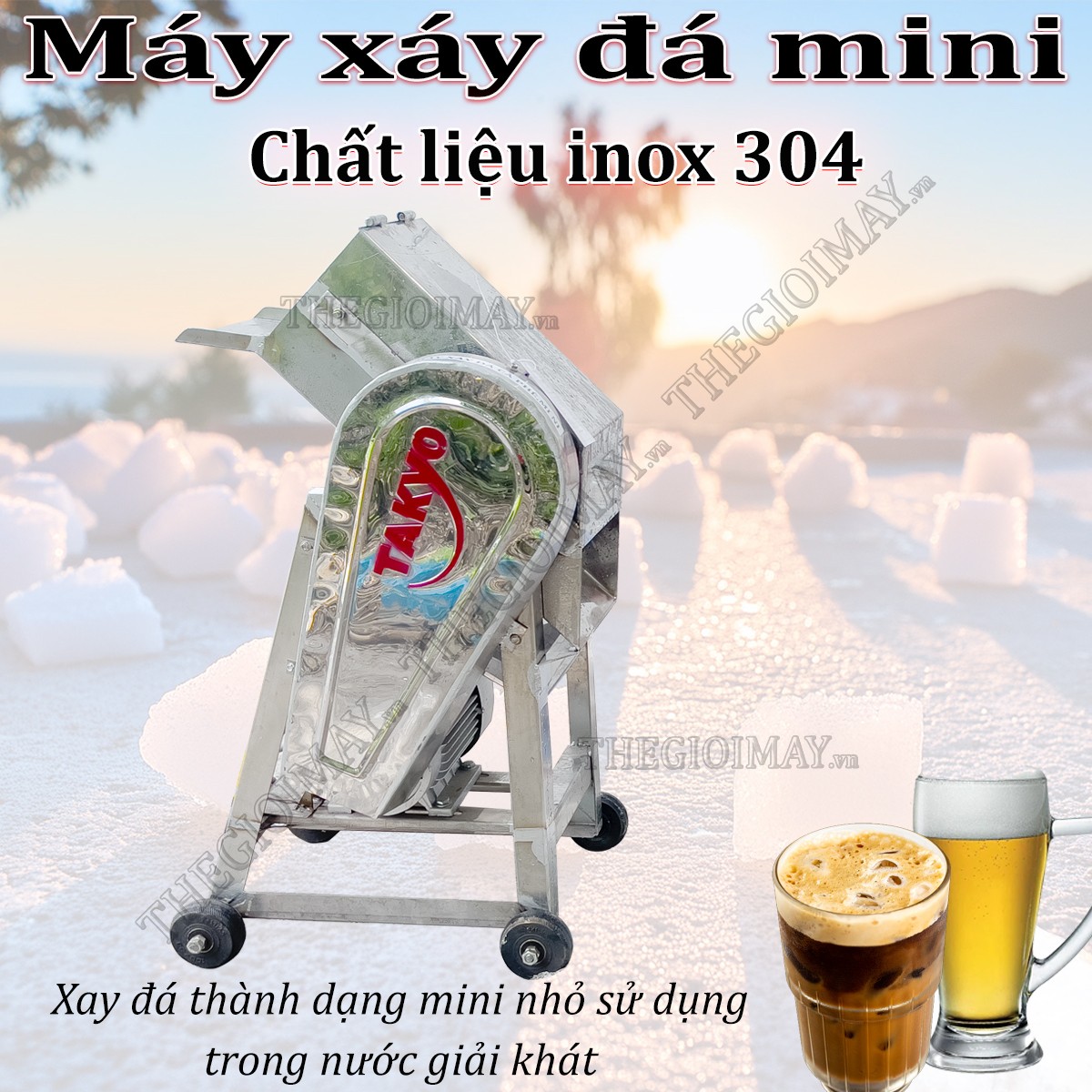 Máy xay đá cà phê mini Takyo TK2HP