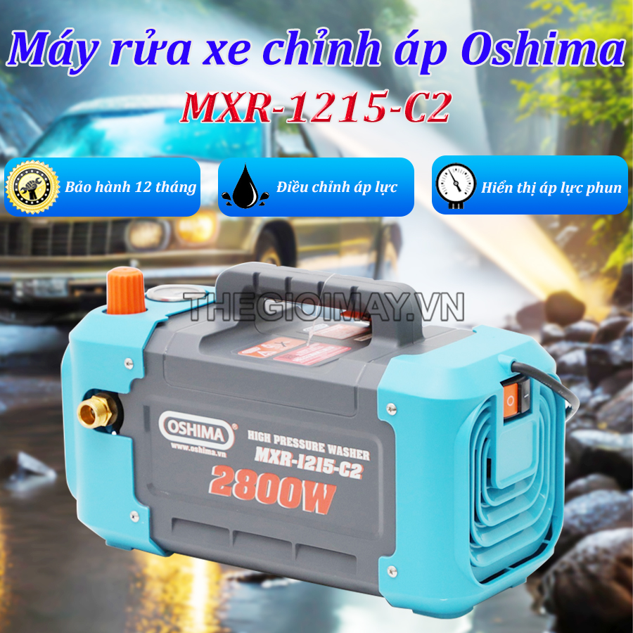 Máy rửa xe Oshima 2800W MRX 1215-C2
