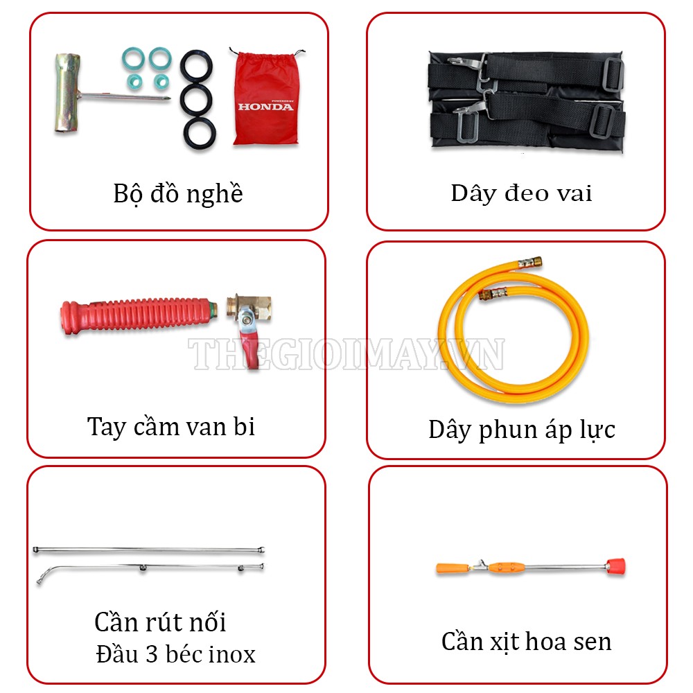 Linh kiện của bình xịt động cơ OSHIMA 768 D 