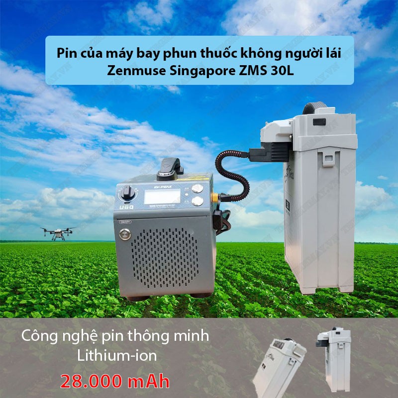 Pin của máy bay xịt thuốc zenmuse singapore zms 30l