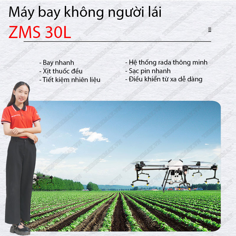 Ưu điểm máy phun thuốc không người lái Zenmuse Singapore Zms 30l