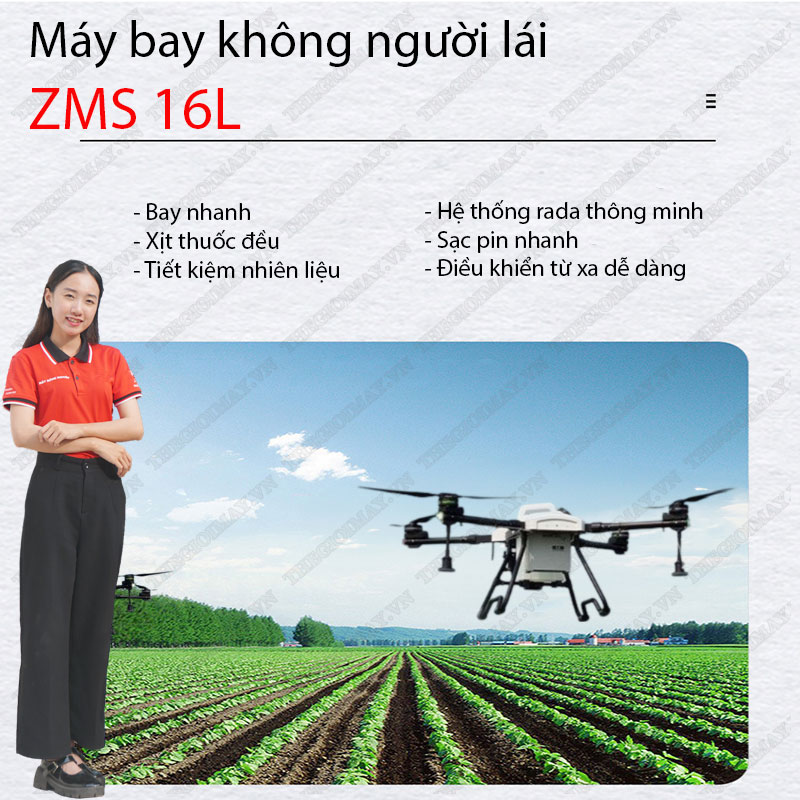 Máy bay phun thuốc không người lái Zenmuse Singapore ZMS 16L