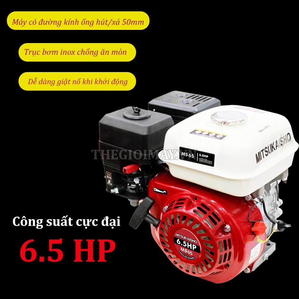 Ưu điểm của máy nổ Mitsukaisho MS65 6.5HP