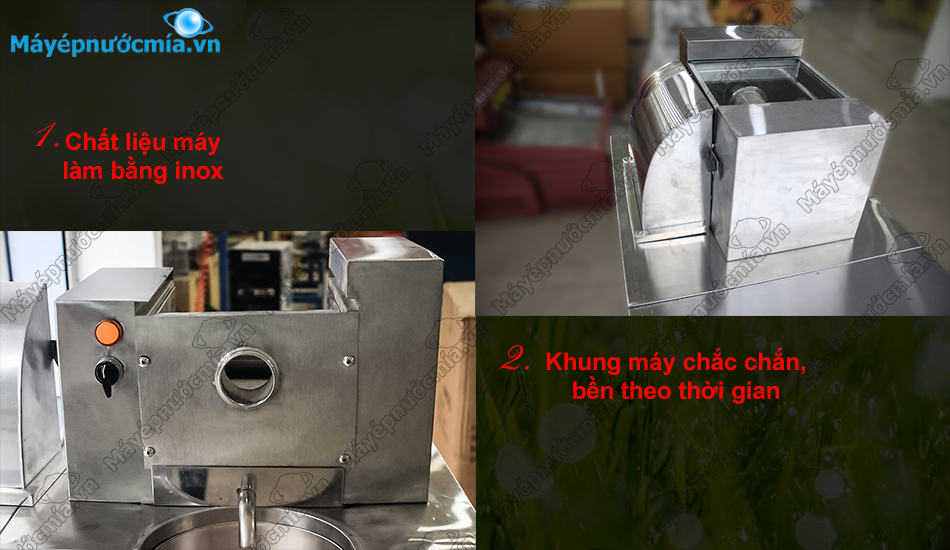 chất liệu  Xe ép nước mía mini X1 (không tủ kính)
