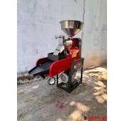 MÁY XÁT GẠO MINI GIA ĐÌNH INOX TK 190 R - SÀNG RUNG LỌC SẠN -  CẢI TIẾN CÓ BÁNH XE