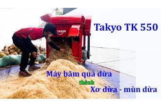 Máy bặm xơ dừa TAKYO TK 550 - xu hướng mới của nông dân hiện nay